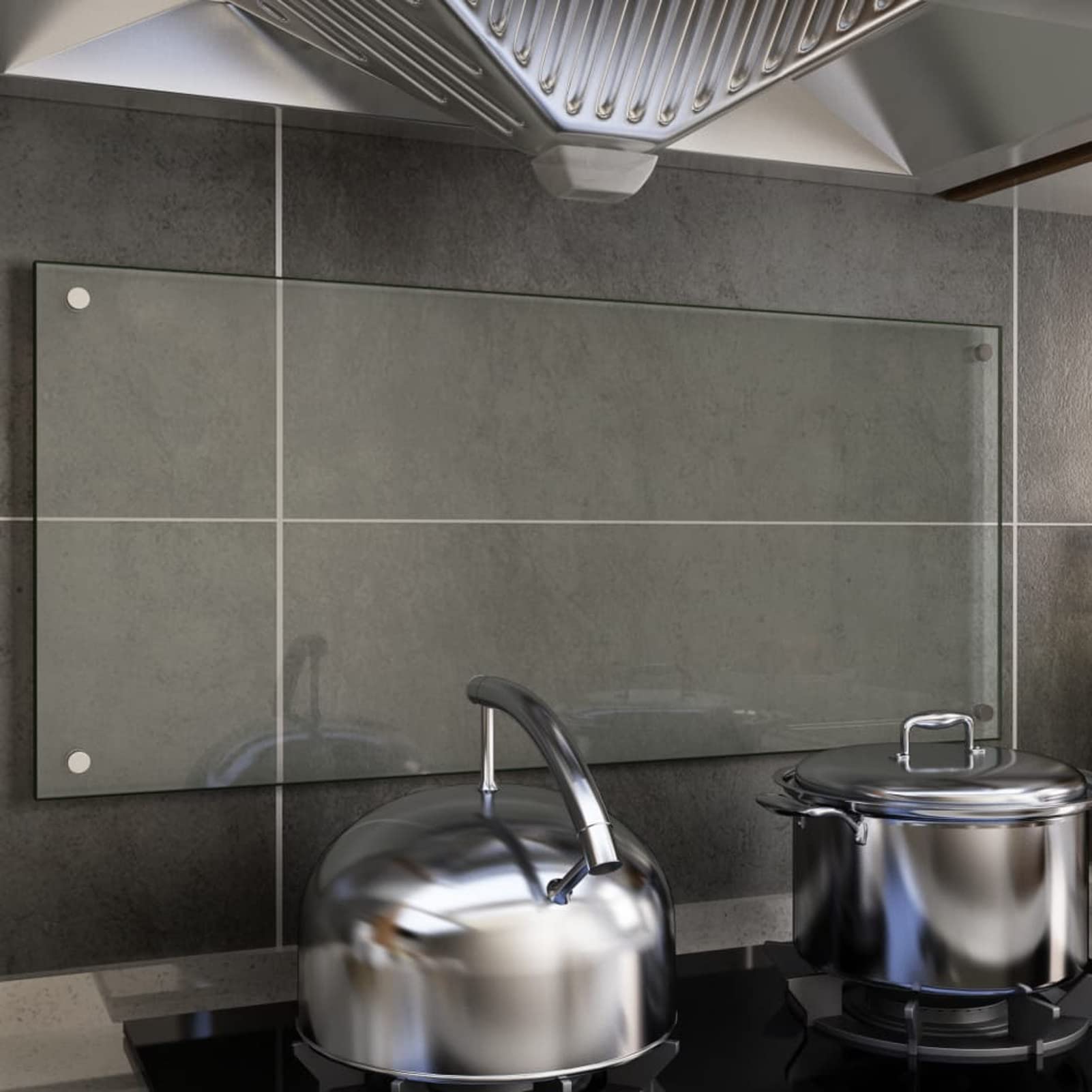 ARKEM Paraschizzi per Cucina Trasparente 90x40 cm in Vetro Temperato,Pannello Paraschizzi Cucina Adesivo da Parete,Ignifugo e Resistente all'Acqua Paraspruzzi Lavandino