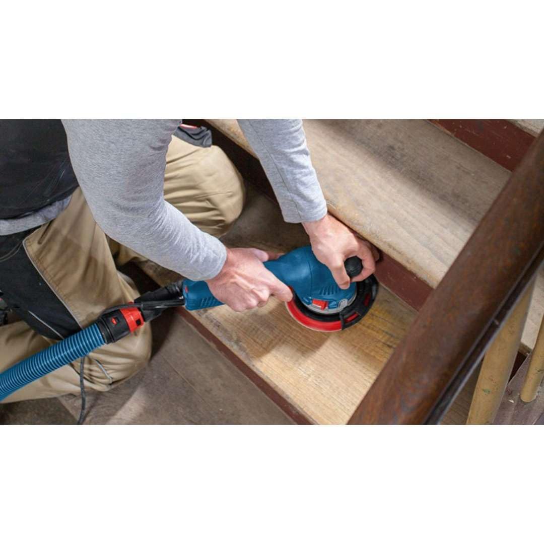 Bosch Professional GET 75-150 Eksantrik Zımpara (750 W, Zımpara tabanı çapı: 150 mm, 3.300-7.300 dev/dak)