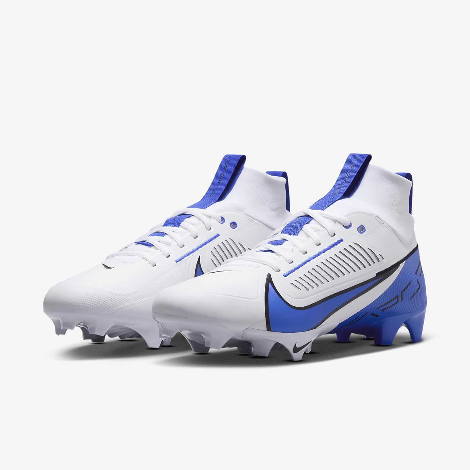 Nike Vapor Edge Pro 360 2 (Team Bank) Men's Football Cleats (FQ4044-102, White/Black/Hyper Royal) Size 15 - Image 5