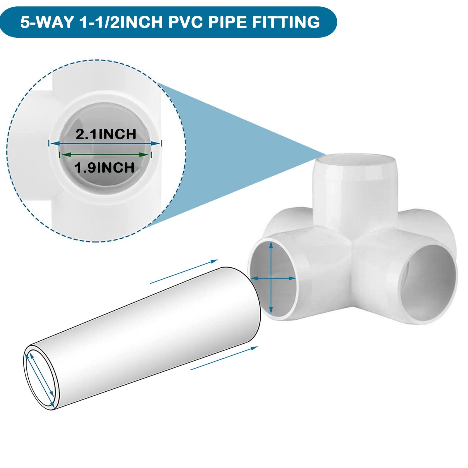 PVC Pipe Fittings Sizes And Dimensions Guide (Diagrams And, 55 OFF