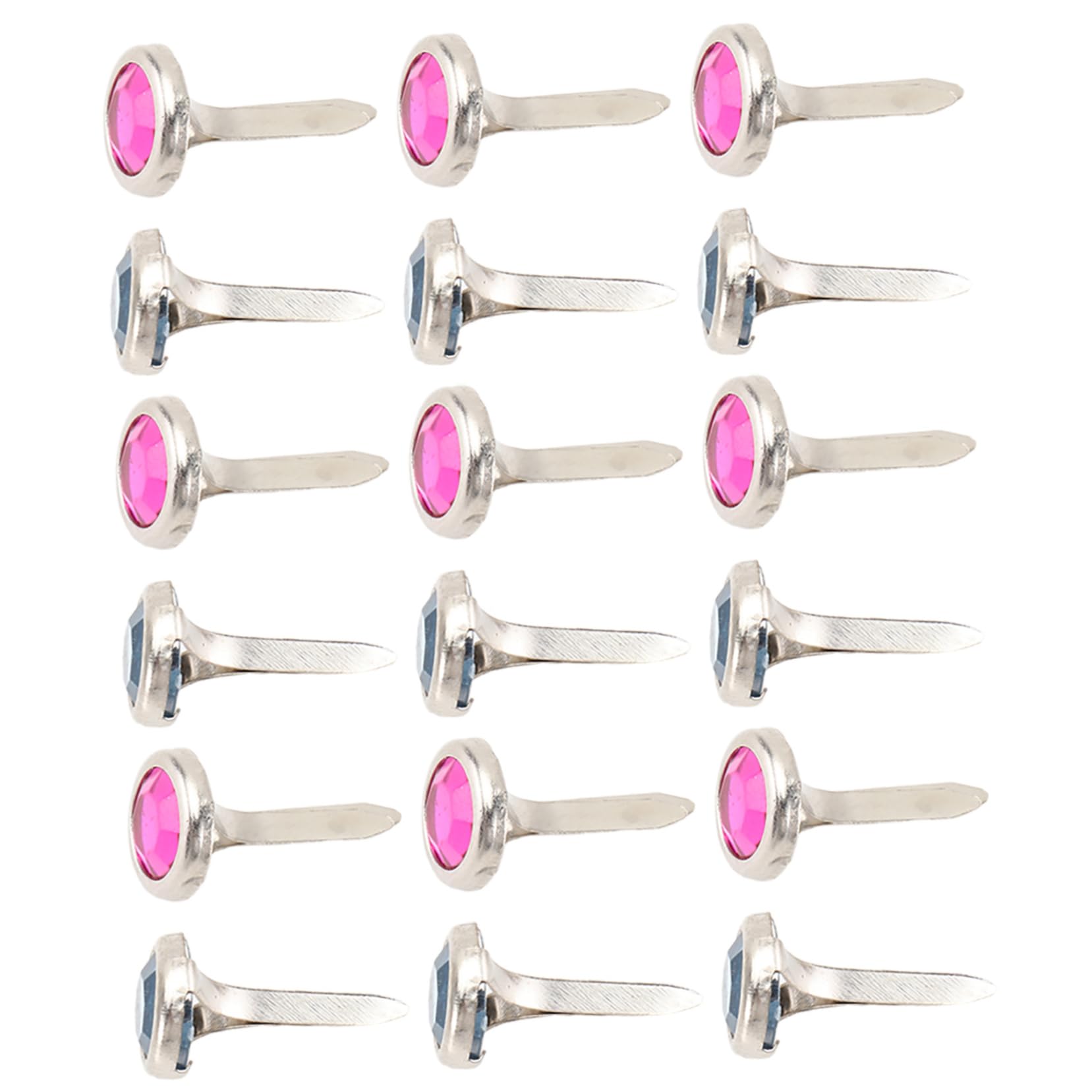 DOITOOL DIY Scrapbook Decorative Brads 100pcs Metal Round Brads Fasteners for Crafts 8x15mm Random Colors