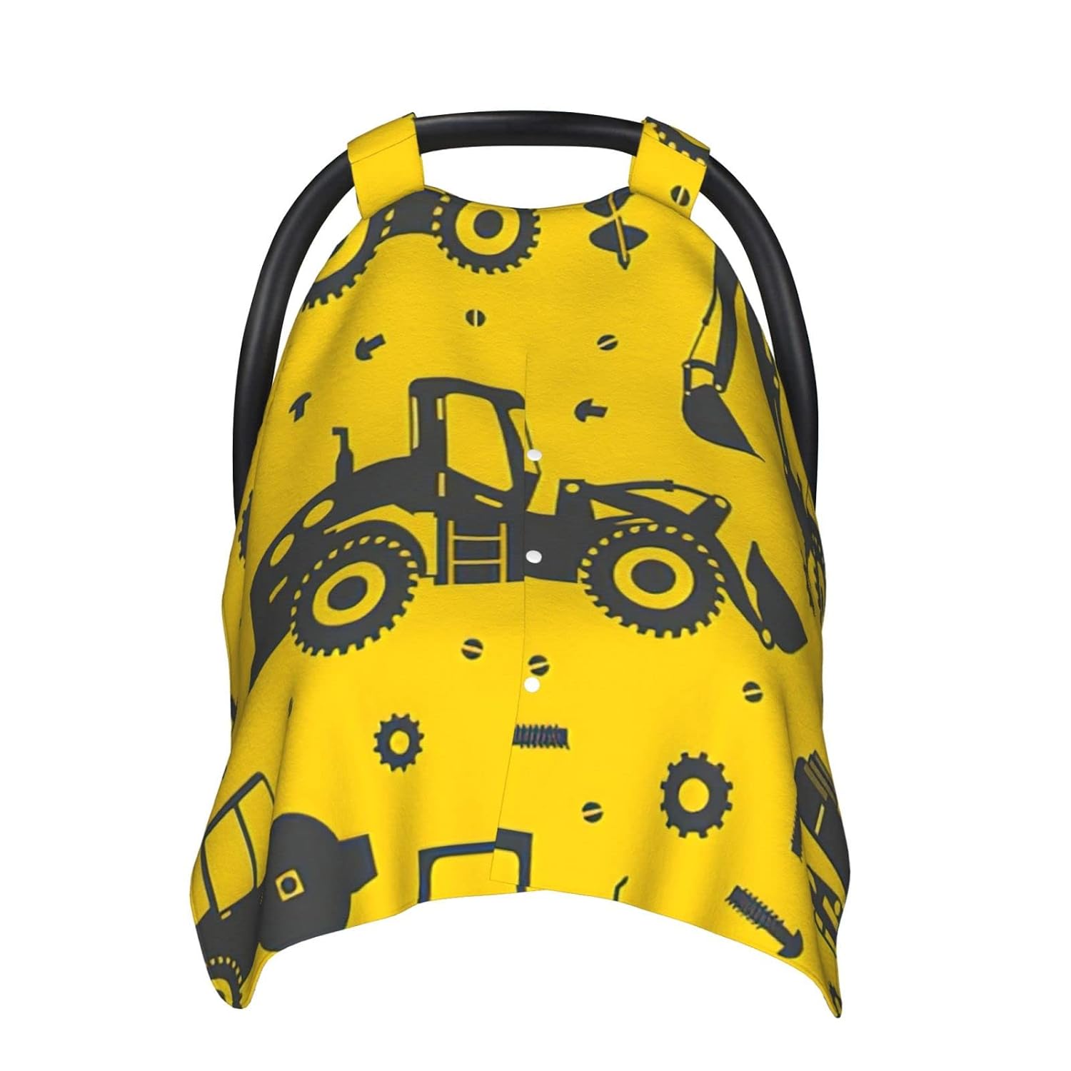 Funny Caterpillar Truck Tractor Baby Car Seat Canopy Cover