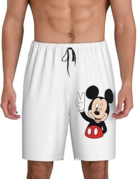 Amazon | [MGOBITY] ミッキーマウス メンズ 短パン 半ズボン パジャマ