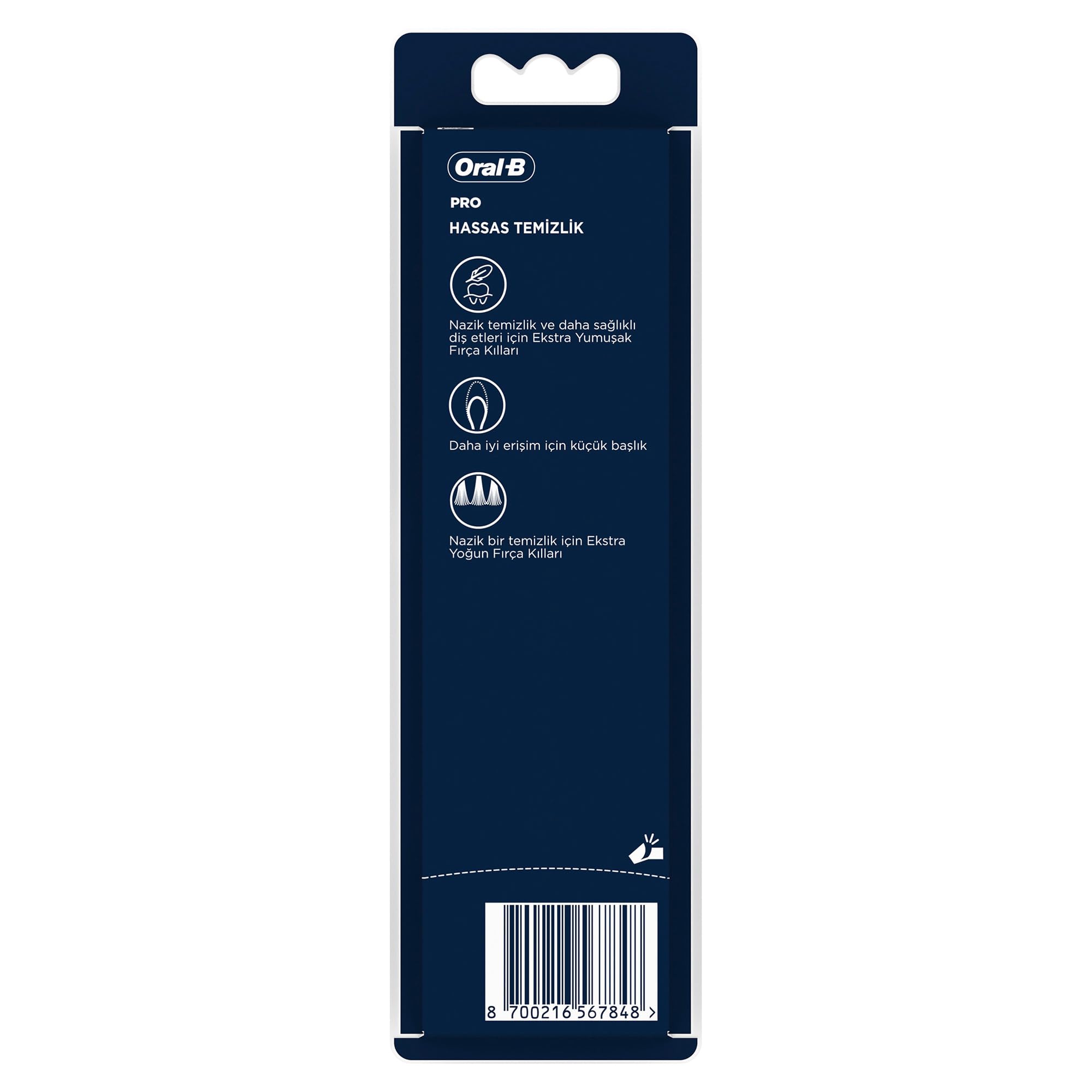 Oral-B Pro-Sensitive Advanced Hassas Temizlik Diş Fırçası, Ekstra Yumuşak, 2 Adet