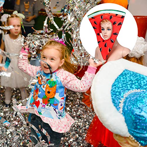 Fantasia de melancia KESYOO, chapéu de fantasia de fruta sem tecido, acessório fotográfico para cosp