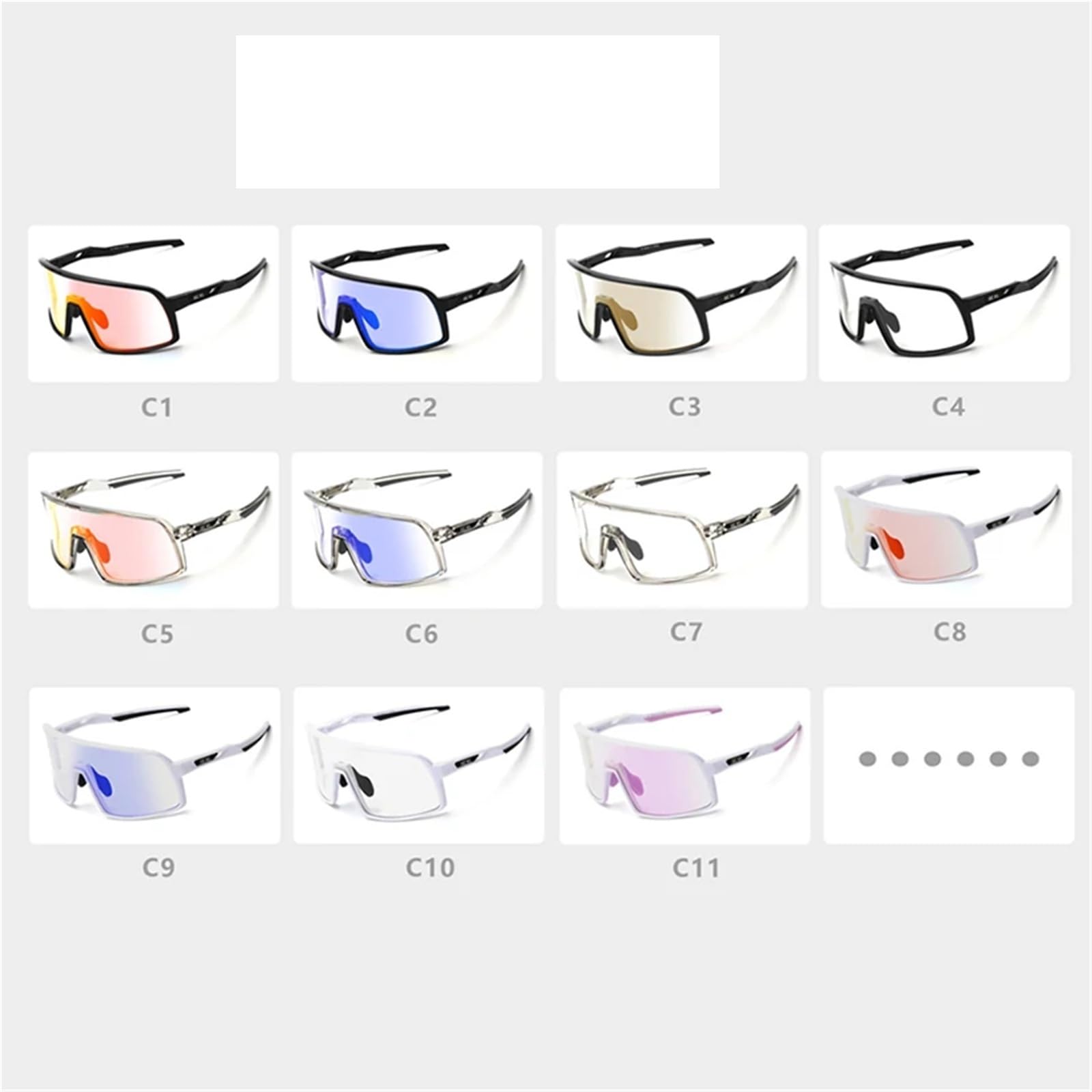 Occhiali Da Ciclismo Occhiali da sole fotocromatici da ciclismo UV400, occhiali sportivi da esterno, occhiali da ciclismo for uomo e donna, occhiali da bici da strada