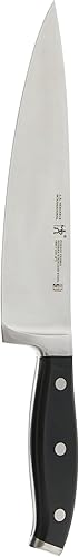Vista 7 de HENCKELS Cuchillo de chef forjado de 8 pulgadas, mango blanco, diseño alemán informado por más de 100 años de maestría