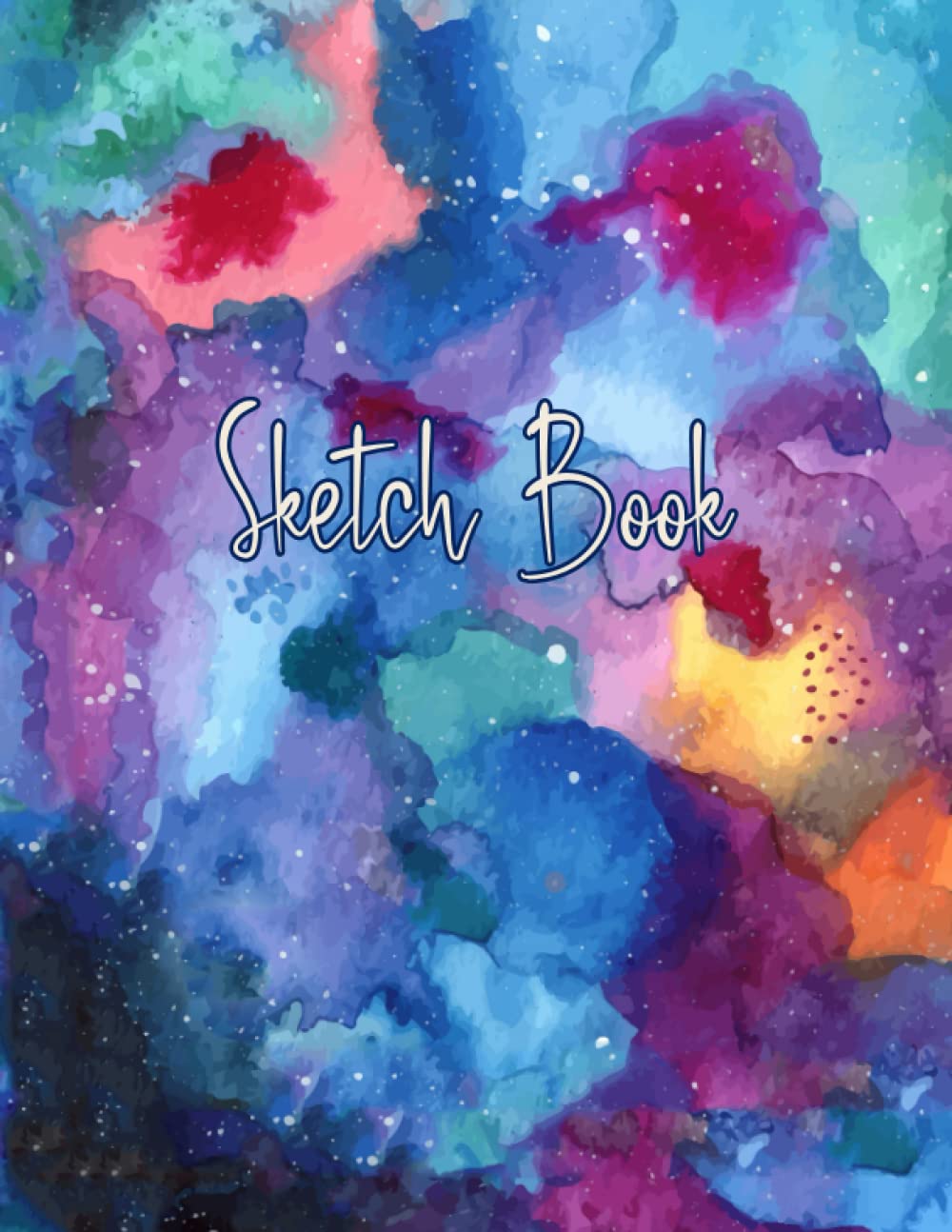 Sketchbook: Personalized Artist’s Notebook for Drawing, Sketching, Painting, Doodling and More (Deluxe Colorful Abstract Cover, Vol. 19