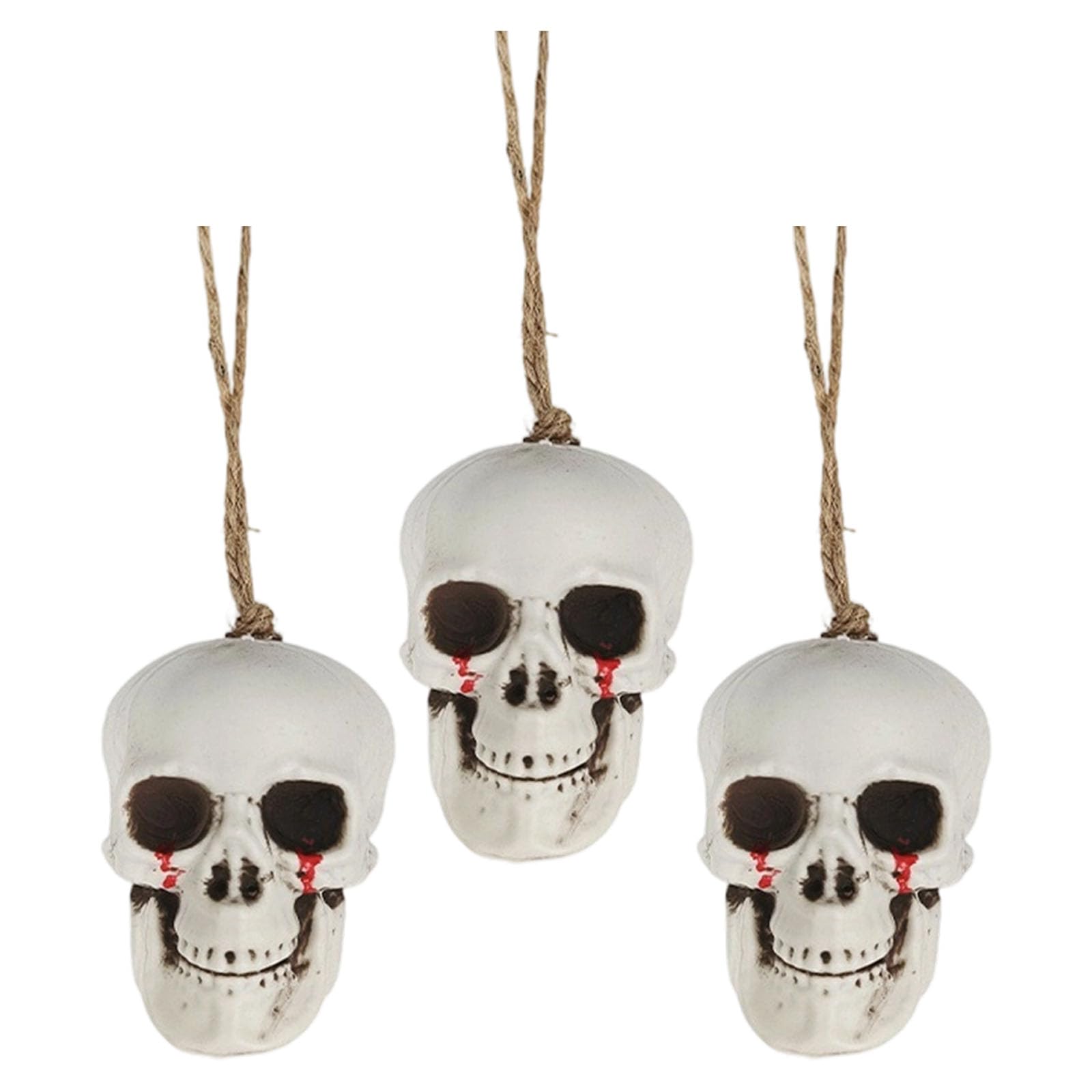 Xjdzineq Dripping Skeleton Ornament with Halloween Ornament for Dining Room Porch Theme Outdoor Halloween Skull