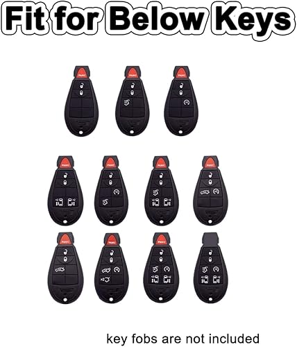 Miniatura 2 de Funda inteligente para llavero con control remoto para Dodge Grand Caravan Charger Challenger Durango Journey Ram Dart Magnum Chrysler 300 Town