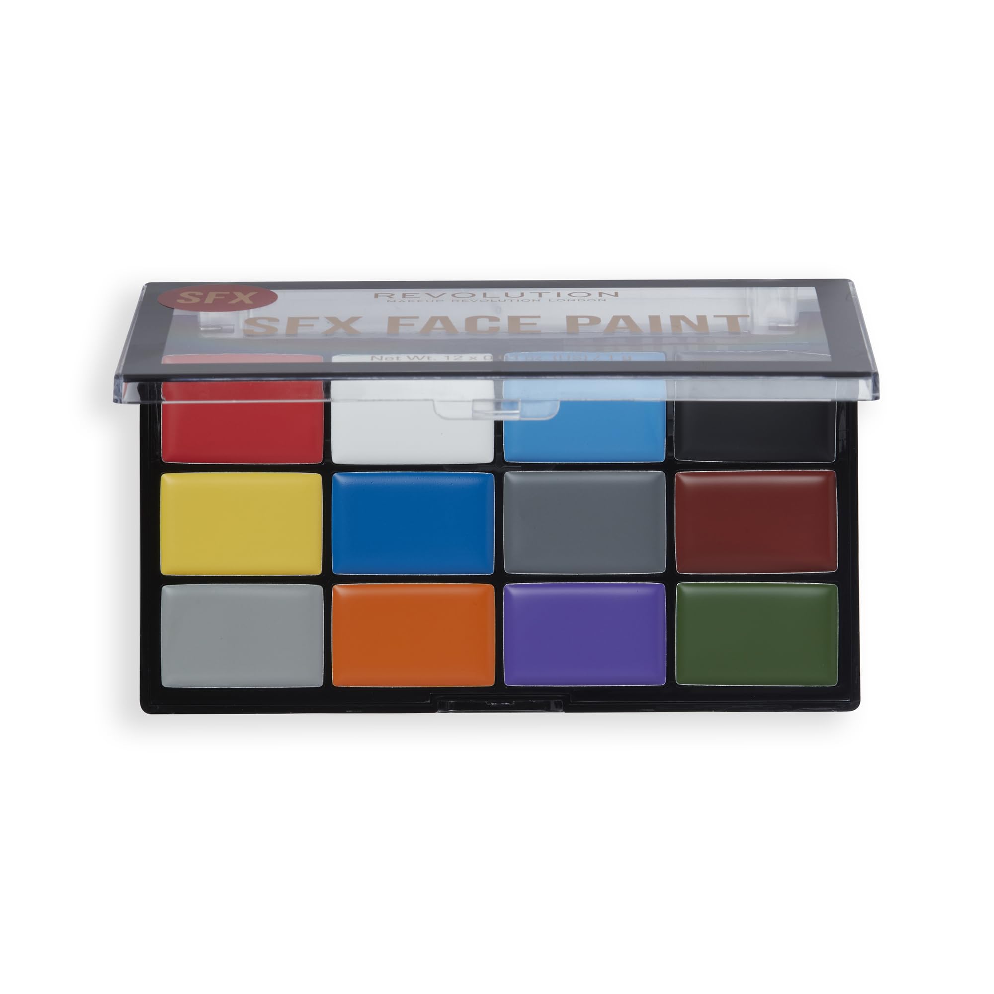 Revolution Beauty Creator SFX Face Paint Palette, 12 Blendable & Buildable Creams, Special Effects Halloween Face Paint Costume Makeup, Vegan & Cruelty-Free
