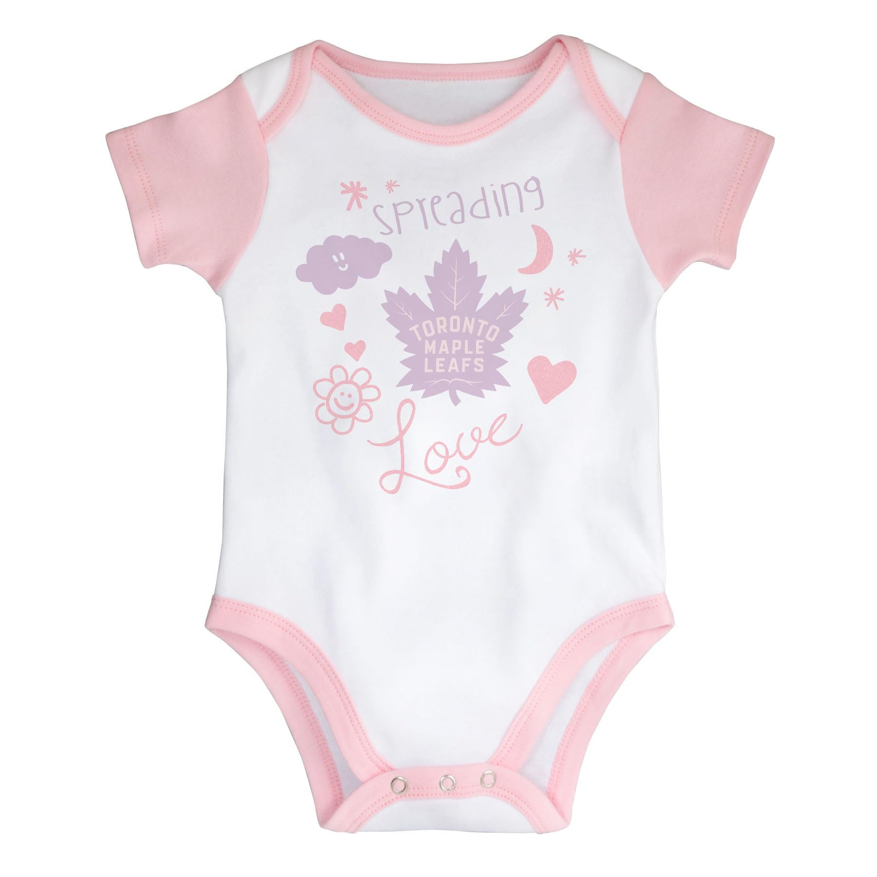 Outerstuff Newborn Girls Toronto Maple Leafs Spreading Love Creeper and Tutu Leggings Set - Size 0-3 Months
