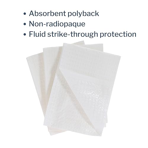 Miniatura 4 de McKesson Toallas de procedimiento, no estériles, 3 capas, gofres blancas en relieve, desechables, 13 x 18 pulgadas, 500 toallas, 1 paquete