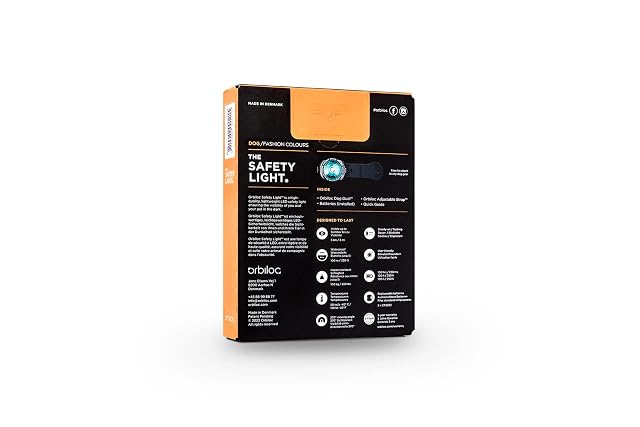 Foto 3 de 7 de Orbiloc Men Dog - Luz LED de seguridad doble intermitente sólida de alta visibilidad, duradera, resistente…