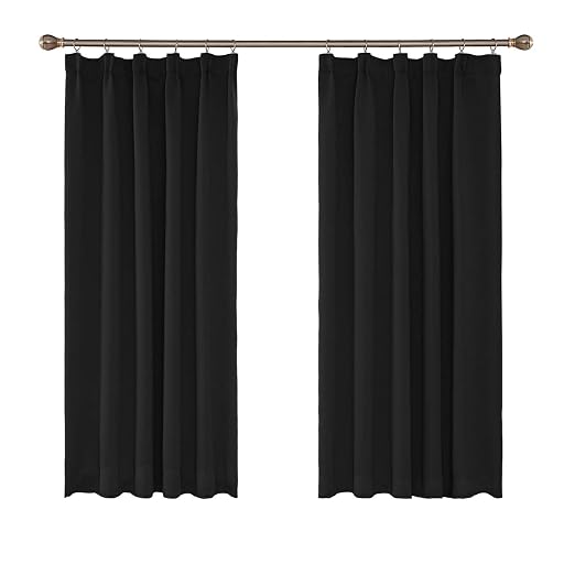 UMI Blackout Pencil Pleat Thermal Insulated Curtains