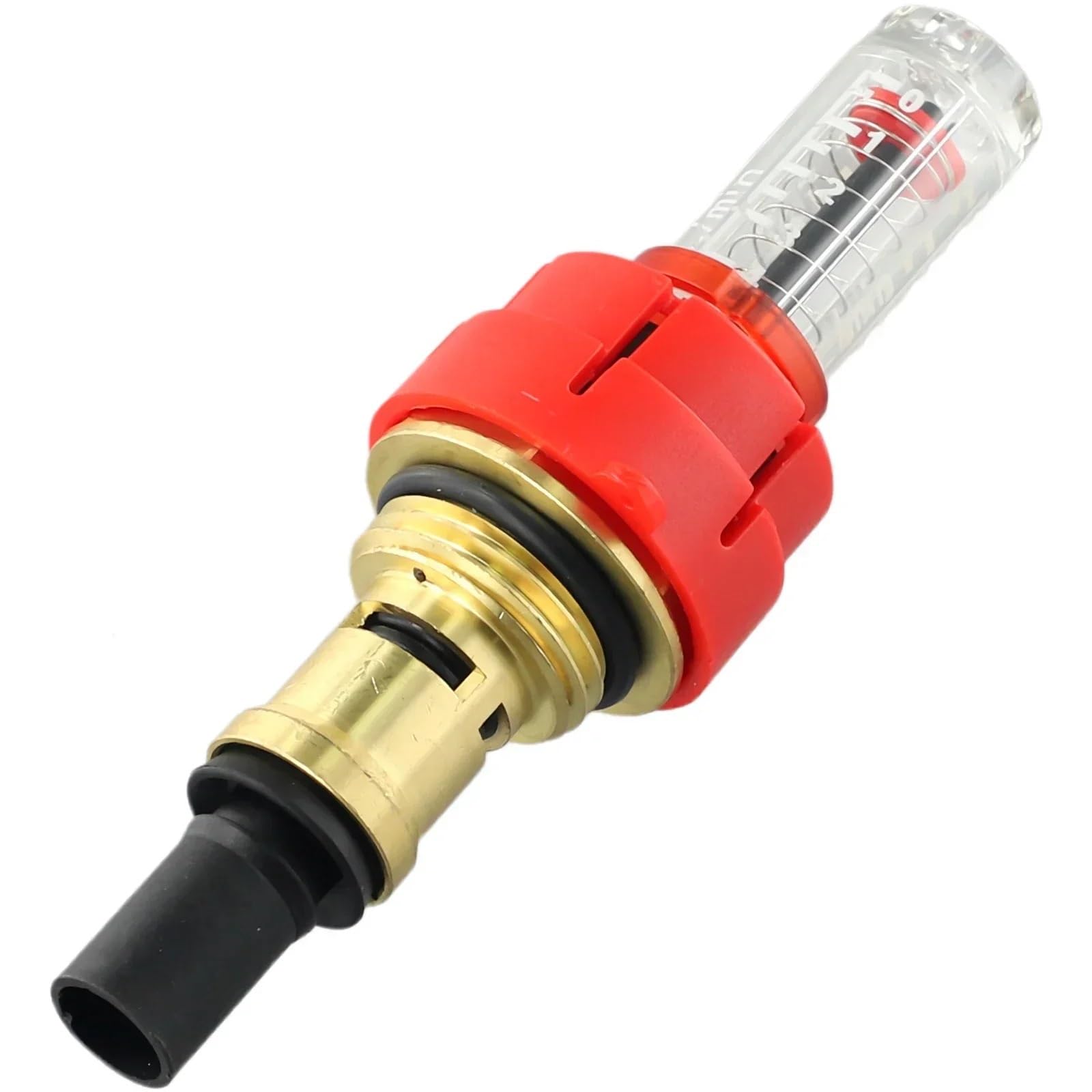 1pc DN25 Fußbodenheizung Verteiler Durchflussmesser Visuelle Kontrolle Temperatur Durchfluss Einstellung Werkzeug Heimwerker Gerät 0-95 °