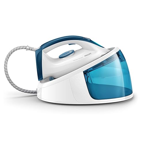 Immagine del prodotto Philips FastCare Compact Generatore di Vapore ProVelocity, 2400 W, Pressione 5.2 Bar, Piastra in Ceramica, Serbatoio 1.5 L, Colpo Vapore 300 g, Bianco/Blu (GC6722/20)