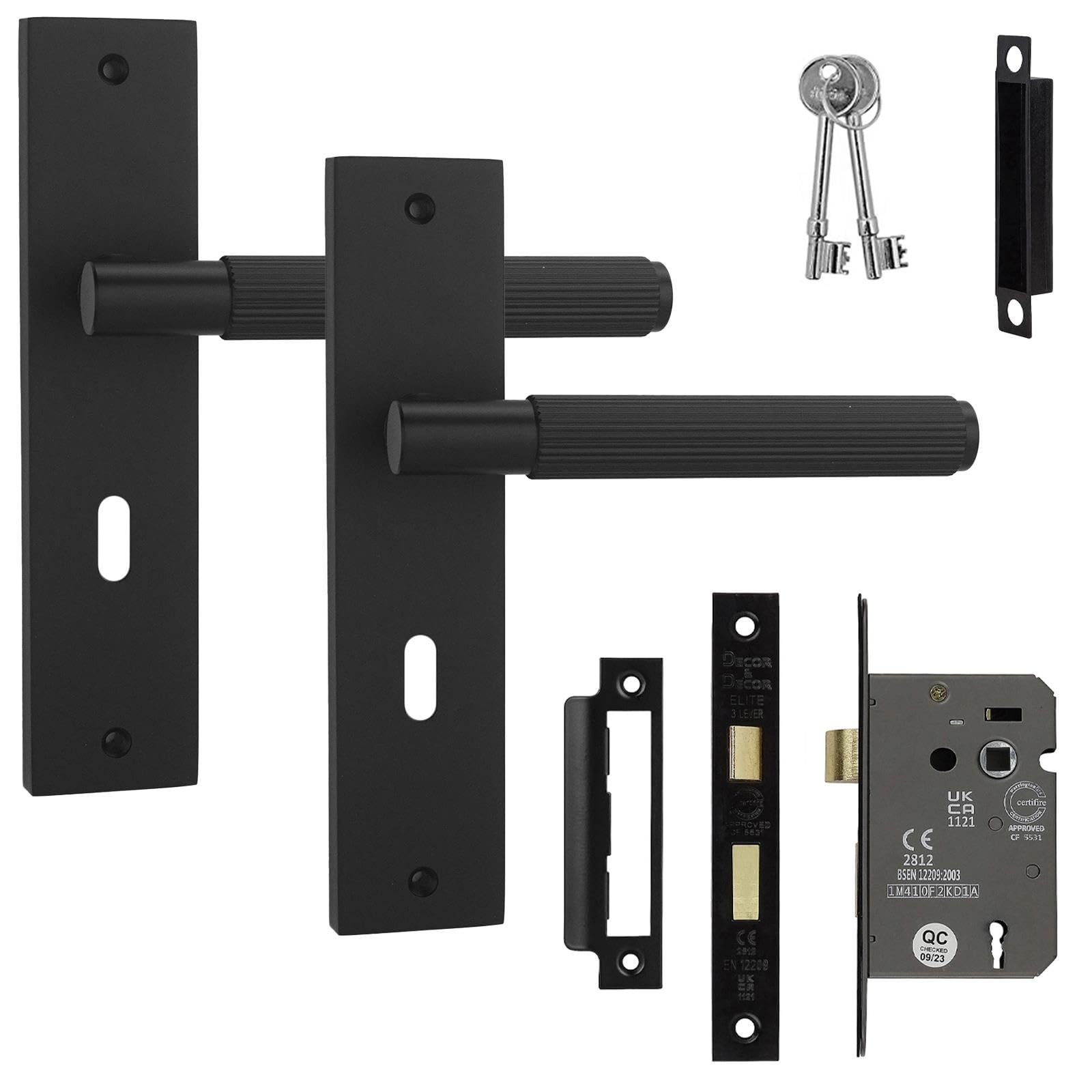 Decoranddecor Door Handle With LockInternal Door Handles For Wooden DoorsDoor Handle Sets For PrivacyHera Range from B&Q