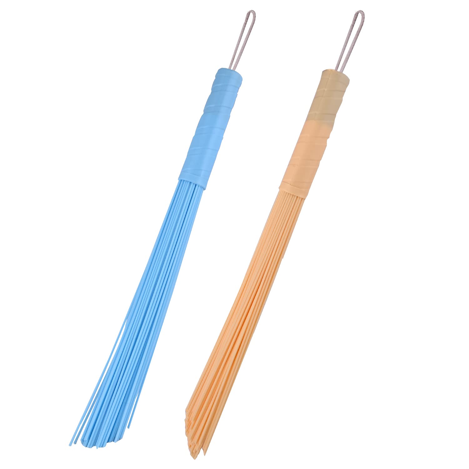 Zureni ZN-PLB-05 Plastic Broom for Bathroom Cleaning & Home Floor Flexible Lightweight & Portable Bristle Broom for Easy Scrubbing (Pack of 2, Random Color)