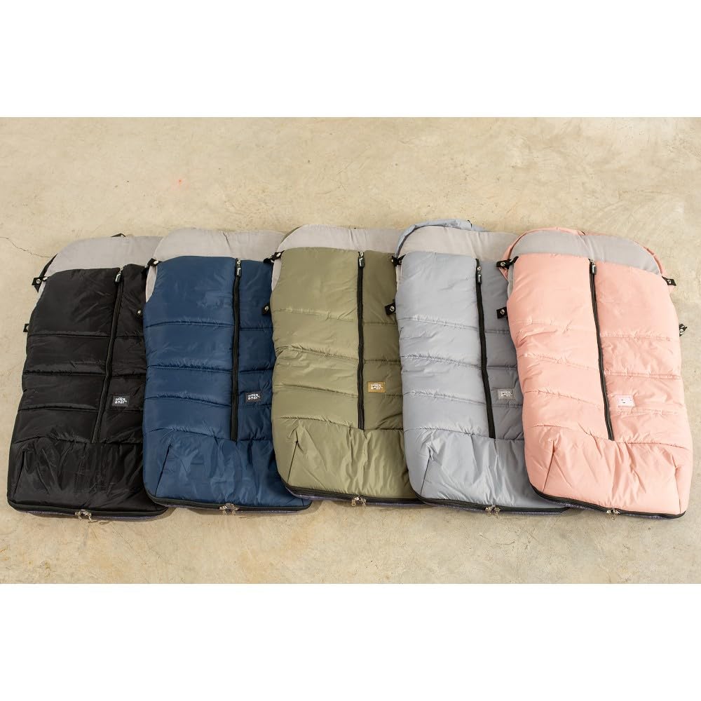 Sacco Passeggino Invernale Universale Interbaby | Copri Passeggino Universale Morbida | Sacco Termico per Ovetto Rimovibile, Doppia Apertura, Facile da Lavare, Materiali Anallergici, Rosa