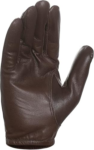 Miniatura 2 de Harssidanzar Guantes de policía de cuero sin forro fino para hombre GM031