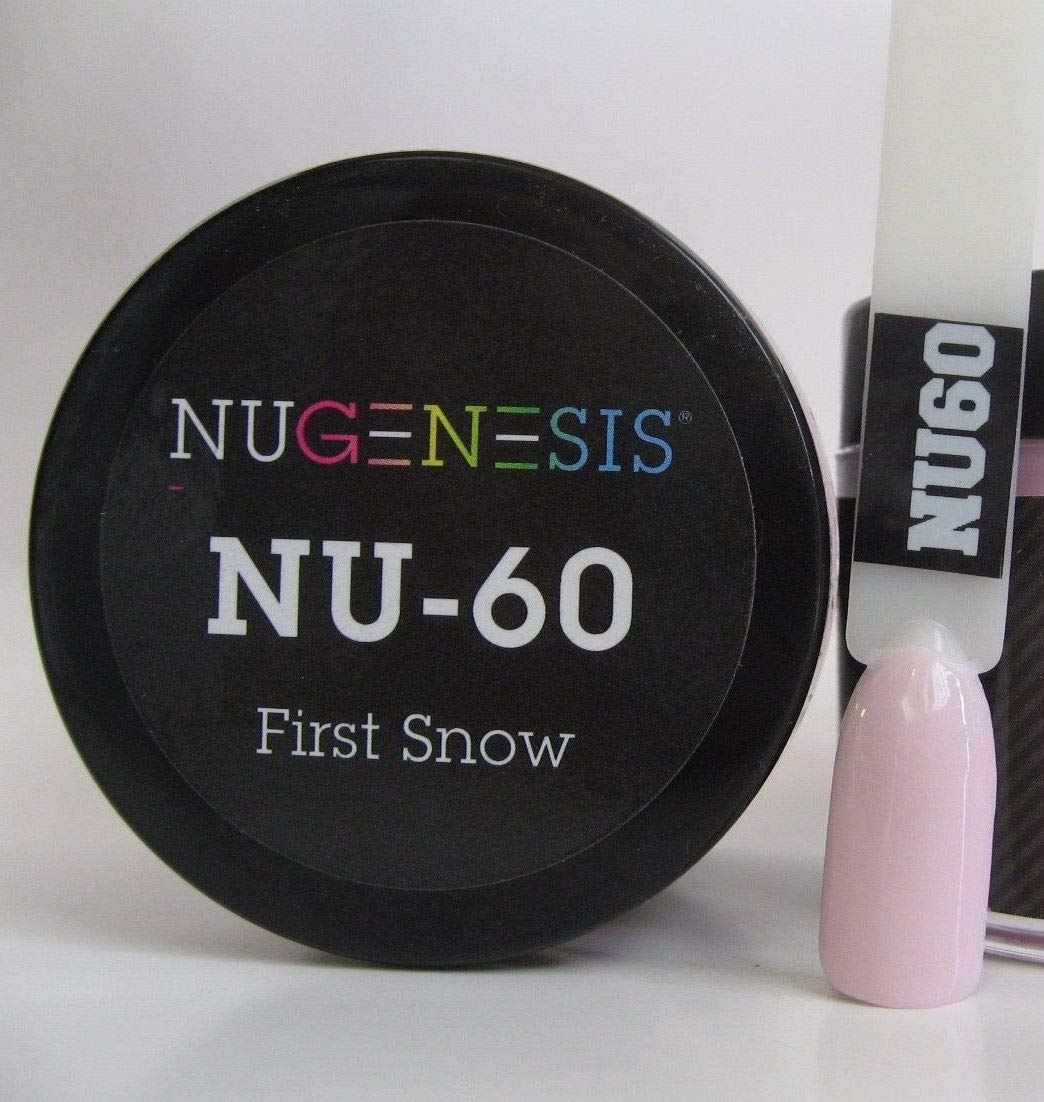 NuGenesis Nail Dipping Powder Color 1.5oz/43gram Jar - (NU60 - First Snow)