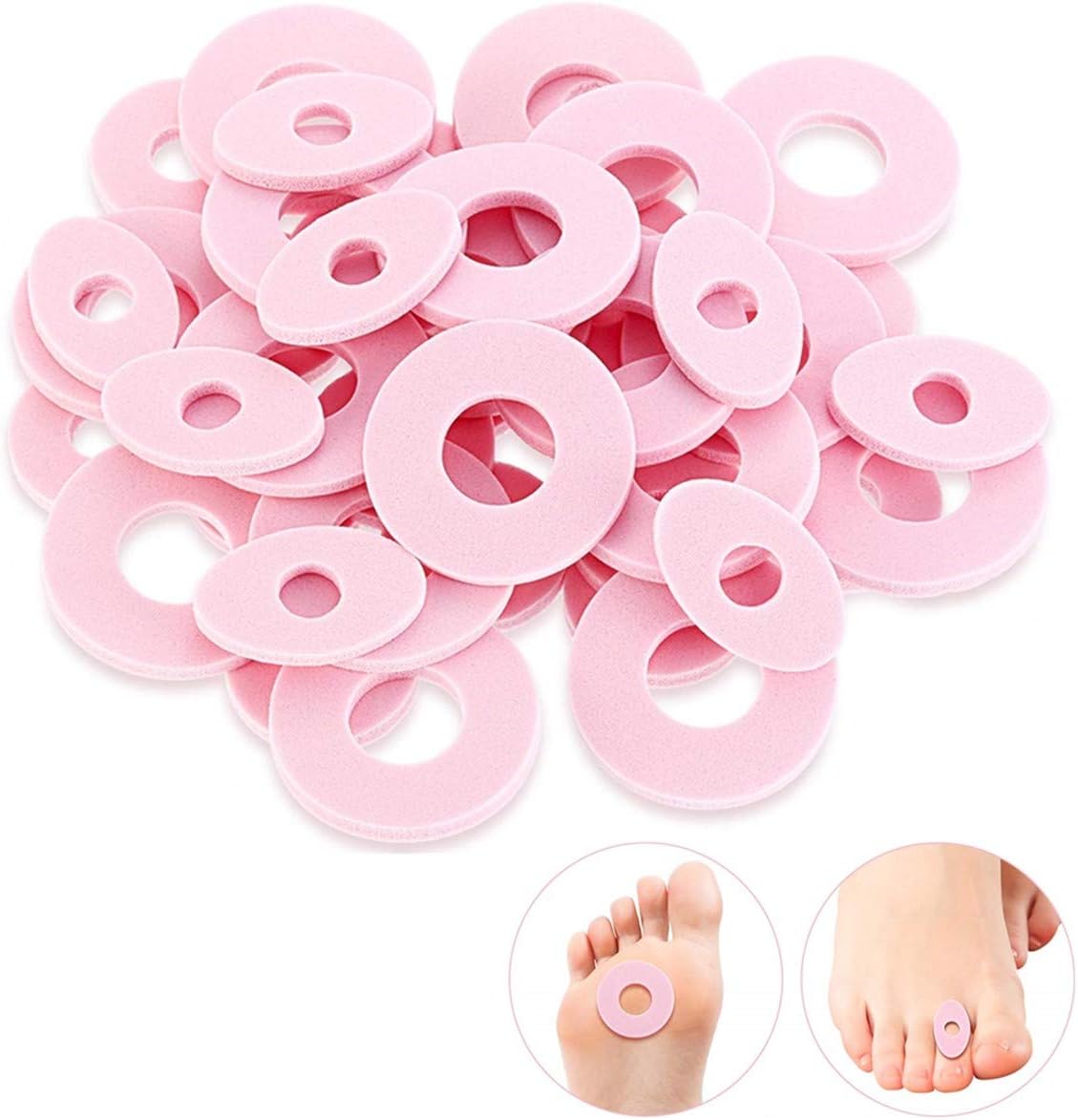 96 Pcs Callus Cushions Soft Foam Self Adhesive Callus Pads Corn Pad Reduce Foot and Heel Pain