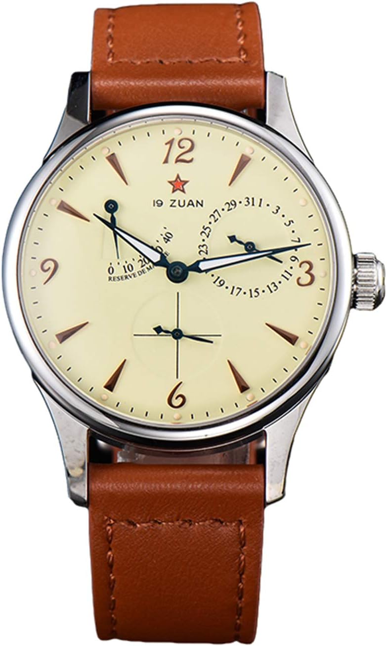 TbrandStainless Steel Automatic Men's Watch Multifunctional Business Watches with Seagull Movement