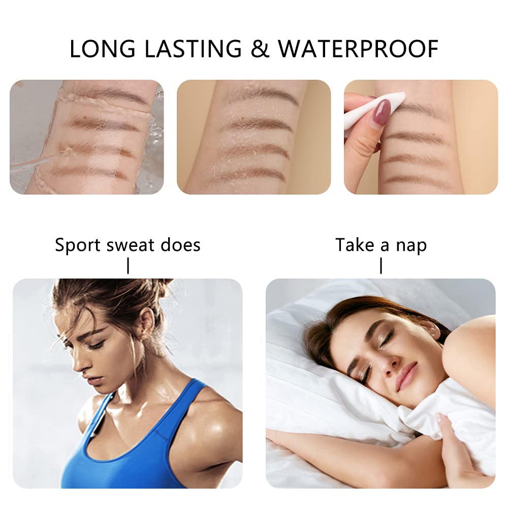 FOCALLURE 2 Pcs Eyebrow Pencil with Spoolie Brush,Sliding Eyebrow Pen Body,Precision Tip Fills and Defines Eyebrows,Waterproof Long Lasting Eyes Makeup,Natural Brown : Beauty & Personal Care