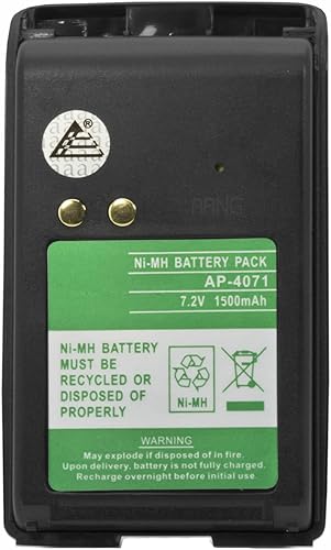 ExpertPower Batería de radio bidireccional NiMh de 7.2v 1500mAh compatible con Motorola PMNN4071 PMNN4071A PMNN4071AR BPR40 A8