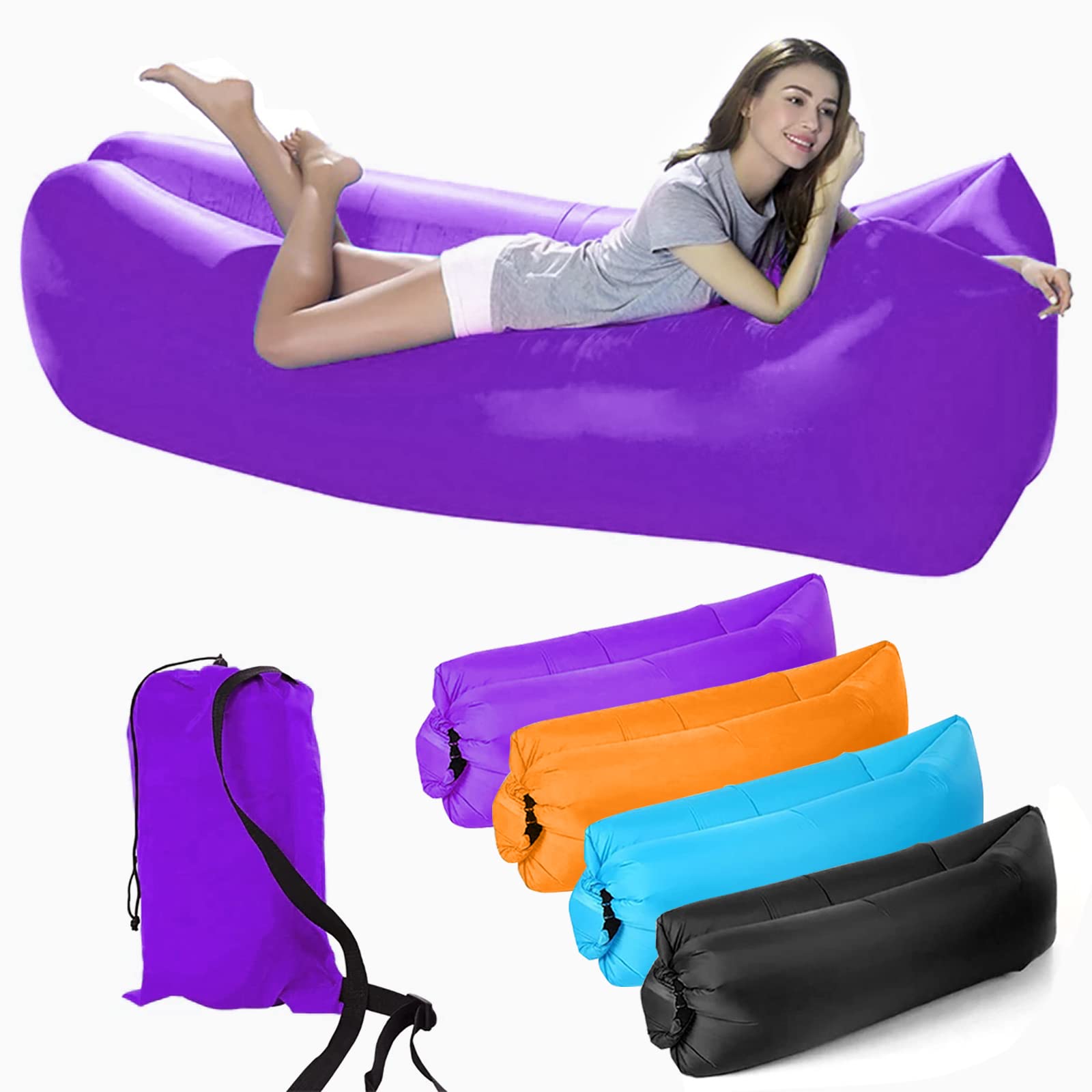 Chaise Longue Gonflable Canapé D'Air, Canapé Gonflable Anti-Fuite