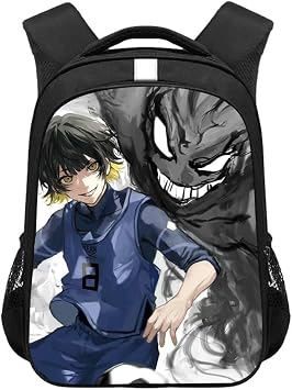 BLUE LOCK Backpack Anime School Bags for Boys Isagi Yoichi 3D Printed Schoolbag Large Capacity Lightweight Cartoon Children's Rucksack