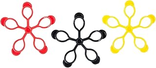 pure2i mprove Jelly dedos, color rojo, amarillo y negro, Juego de 3