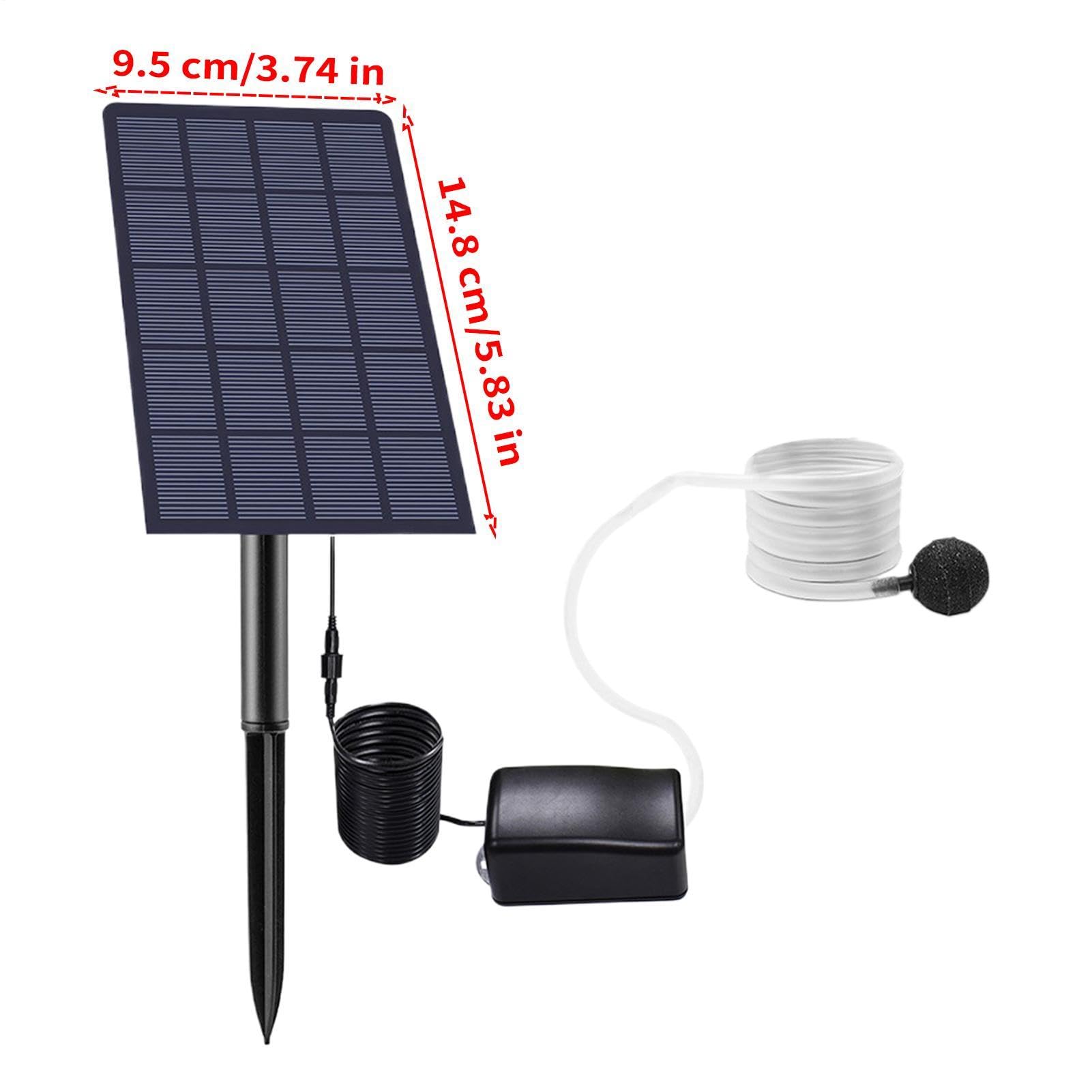 Bulleur d'énergie verte, couche d'air solaire submersible, contrôle multi-vitesse avec boucle de suspension, boîtier en ABS résistant, aérateur d'aquaculture avec thème furtif, système d'oxygénation
