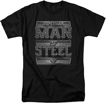 DC Comics Mens Superman Man Of Steel T-Shirt