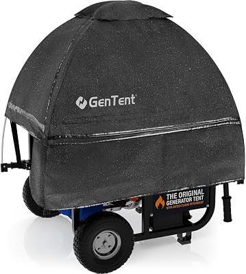 GenTent Open Frame Running Cover – Universal Kit Generator Tent (Black, Original - Standard)