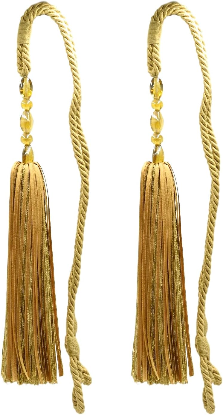 Elegant Acrylic Crystal Curtain & Drapery Tassel Tieback with Faceted Beads, Tassel Length 9 1/2" (24cm), Spread 28" (71cm) # TBCRYS095