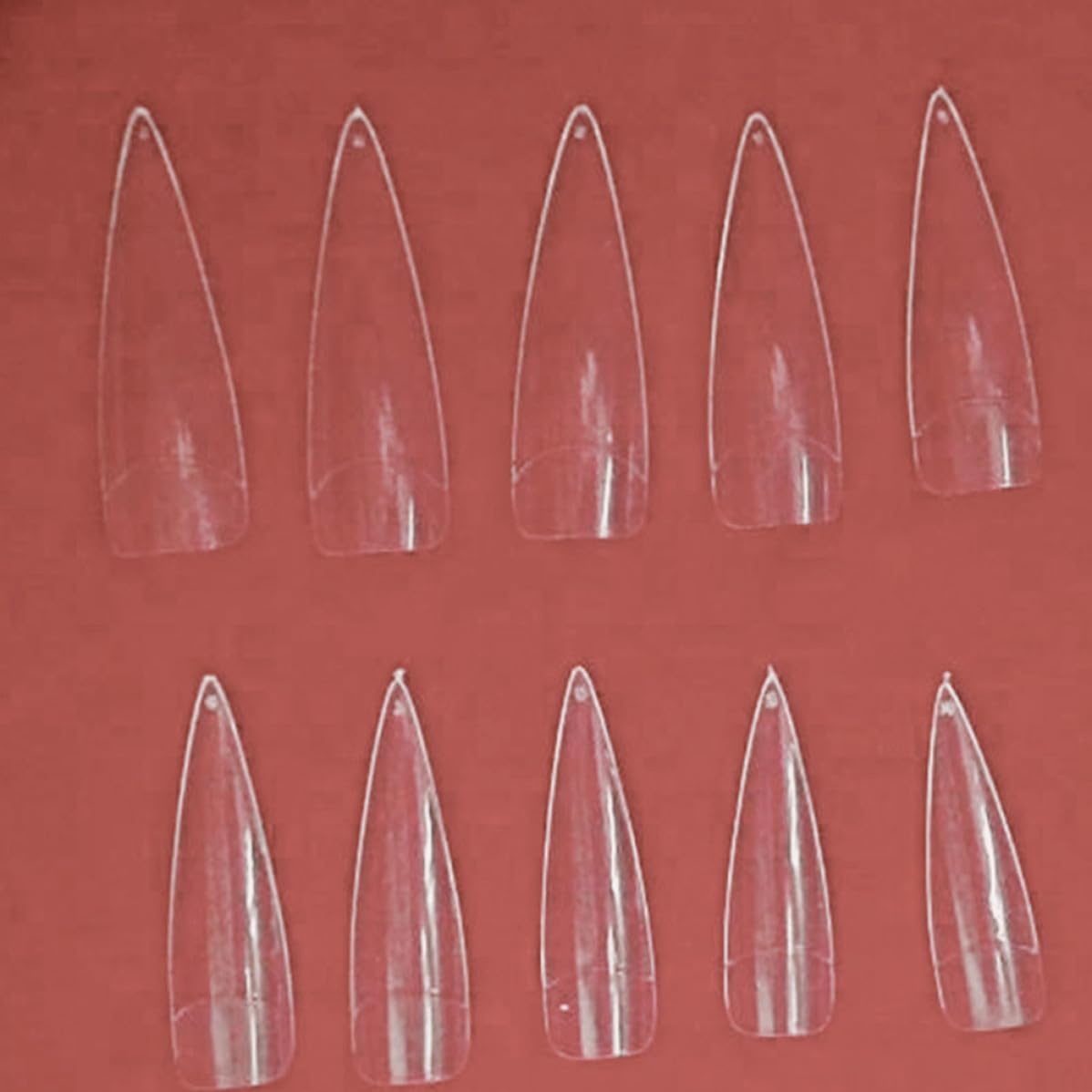 False Nail Tips Long Shape Half Cover 500pcs for DIY Nail Art
