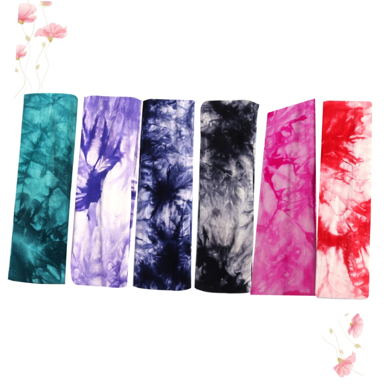 FRCOLOR 3 Juegos De Bandas Elásticas Para El Cabello De Brillantes Surtidos Diademas Teñidas Para Deportes Y Moda 6 Piezas X 3