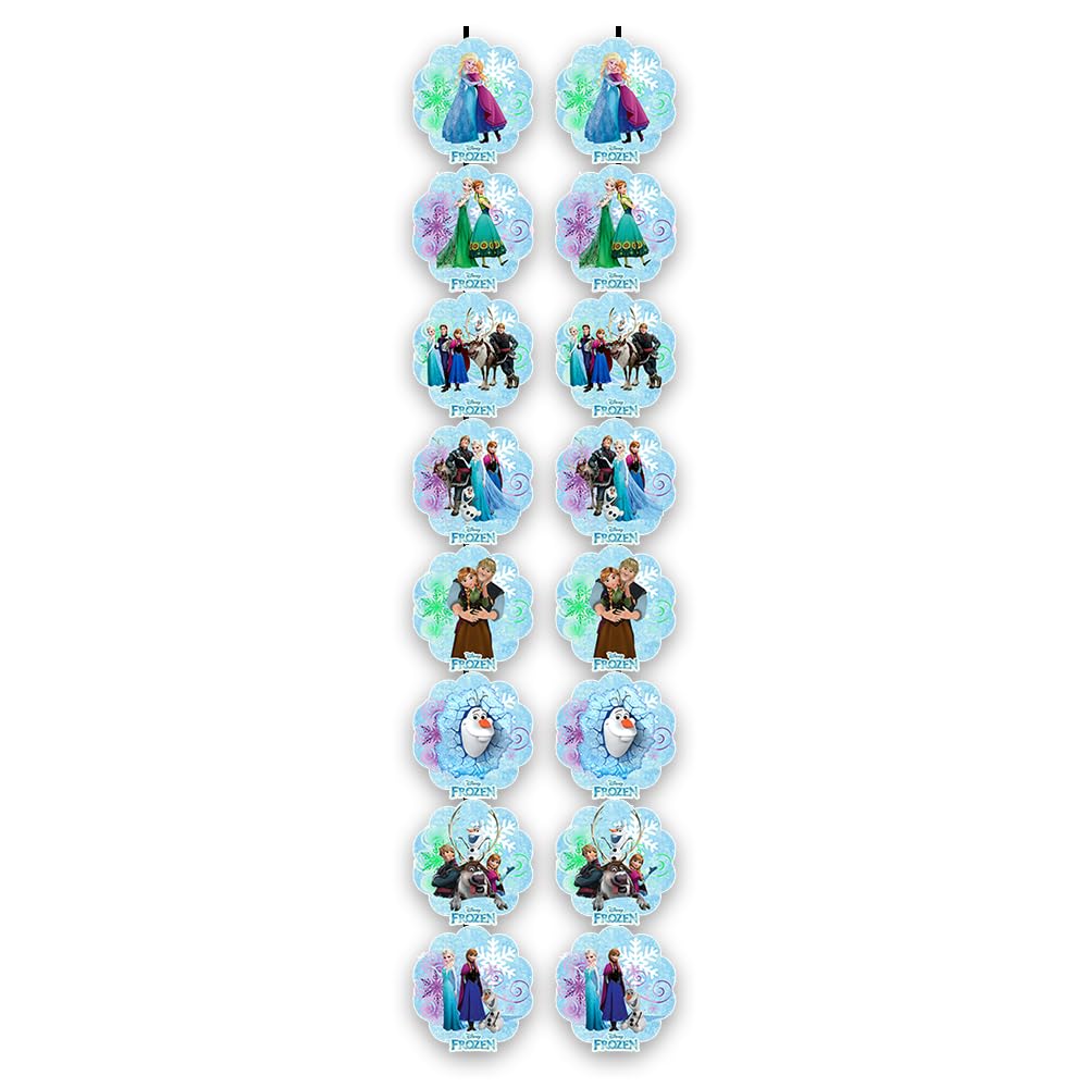 Suruchi Strokes Frozen Happy Birthday Theme Party Decoration Items for Girls Anna Elsa (Frill)
