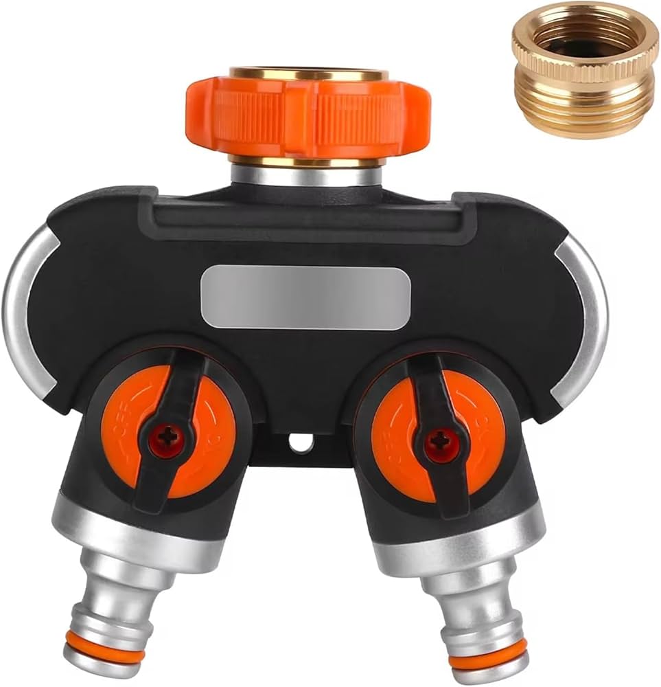 01* 簡単取り付け 2WAY ホースコネクター 蛇口分岐 蛇口ホース 庭 散水 Amazon | 簡単取り付け 2WAYホースコネクター｜蛇口分岐｜蛇口ホース