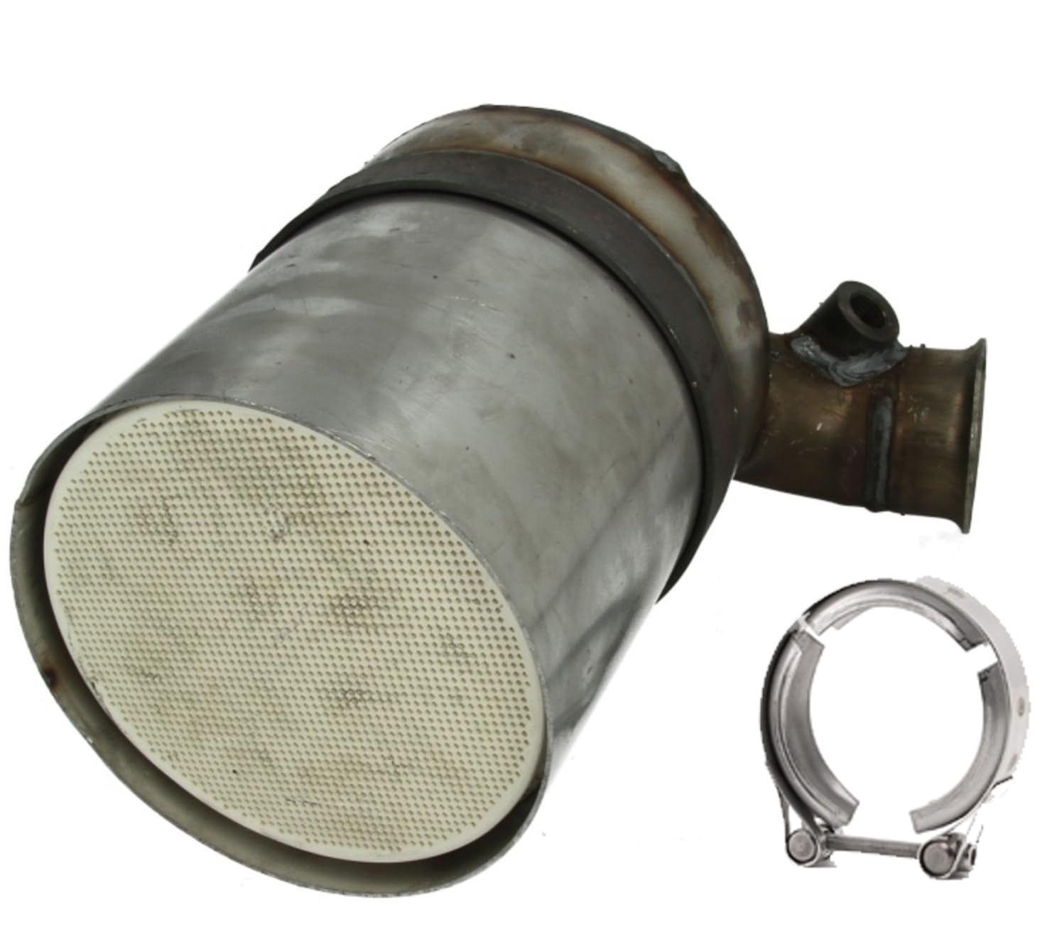 Partsline Filtre à Particules (FAP) avec Joint et Collier compatible avec Berlingo, C2, C3, C4, C5, Xsara Picasso, 1007, 206, 207, 3008, 307, 308, 407, 5008, Partner 1.6 HDi - 1731EP 1611322180