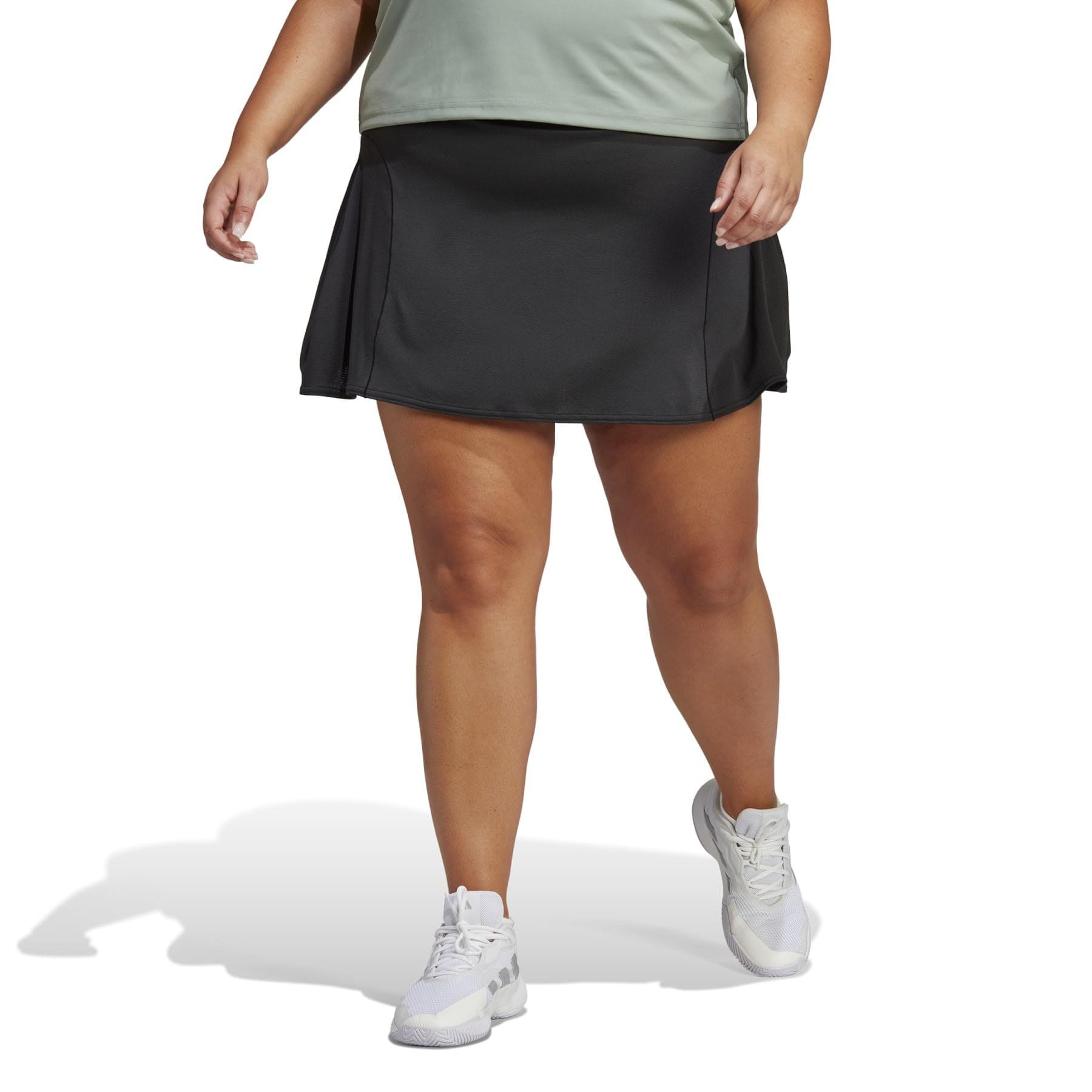 adidas Women's Plus Size Tennis Match Skirt, Black, 3X
