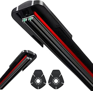 XEWOi 1pc 24" Double Strip Car Windshield Wiper Blade with Pair of Wiper Hole Protector Pad, Wipers Rubber for Car, Universal Frameless Wiper Blades, Cars Accessories for Rain, Summer, Snow, Fog,Dust-picture-16