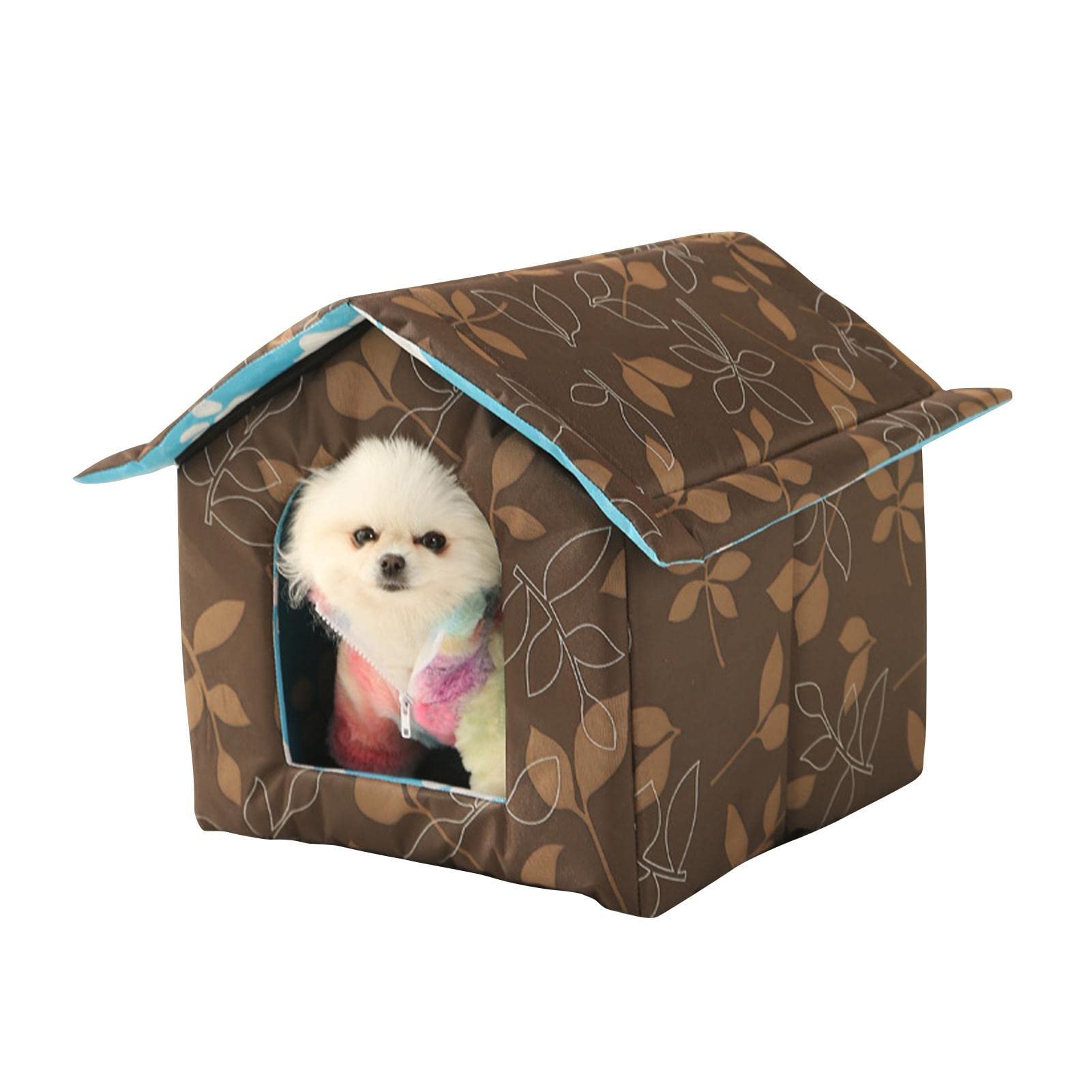 Huisdierenopvang, opvouwbaar kattenhuis buiten, goede winterse