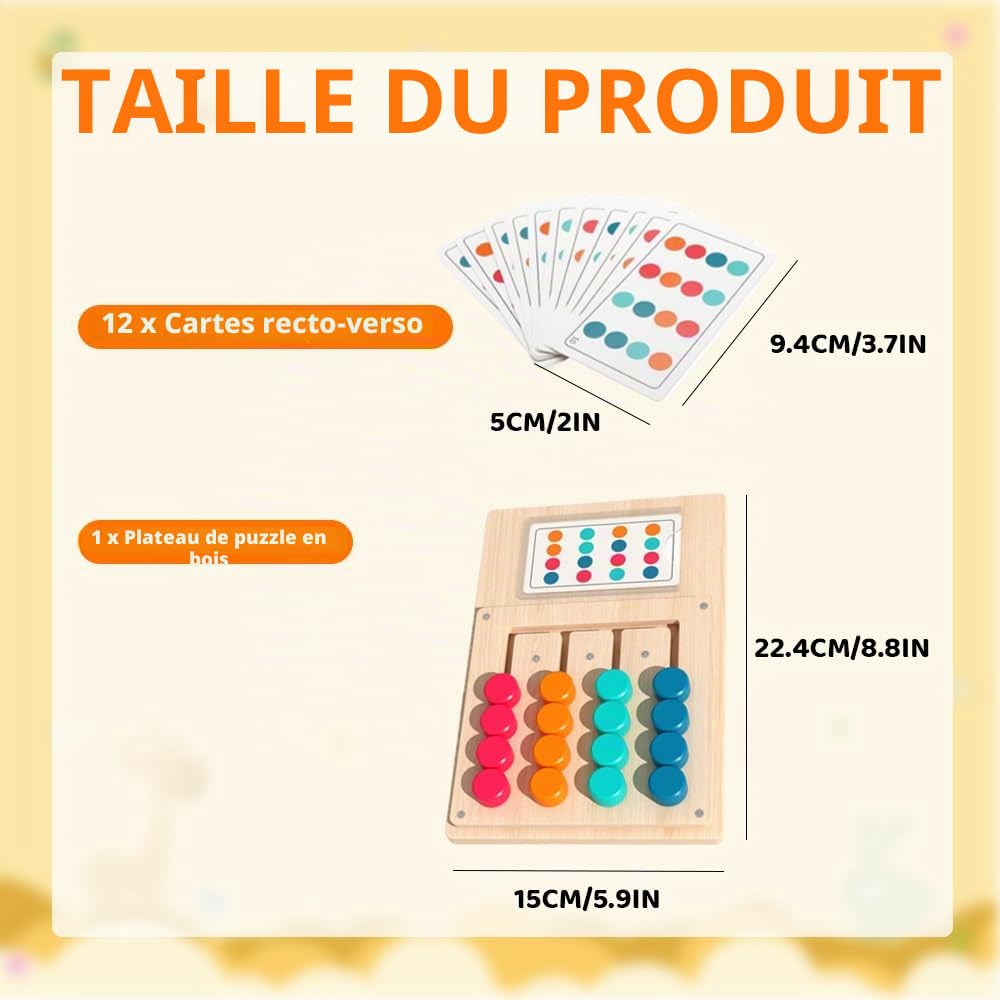 Activités sur la Démence pour les Personnes Âgées, Bois Alzheimer Jeux avec 12 Cartes, Jeux de Mémoire pour Adultes