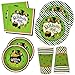 St Patricks Day Plates and Napkins Cups for 24 Guests 24 9 Inch Shamrock Paper Plate 24 7 Inch Plates 24 9 oz Cups and 50 Luncheon Napkins Disposable Green Dinnerware Irish Decorations