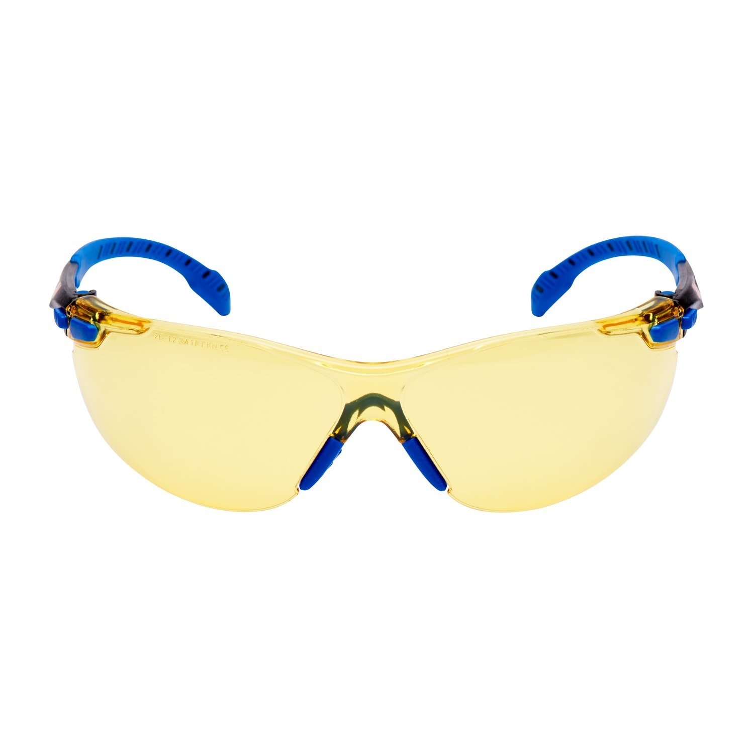 3M Solus Safety Glasses, Blue/Black frame, Scotchgard Anti-Fog, Amber Lens, S1103SGAF-EU - Image 2