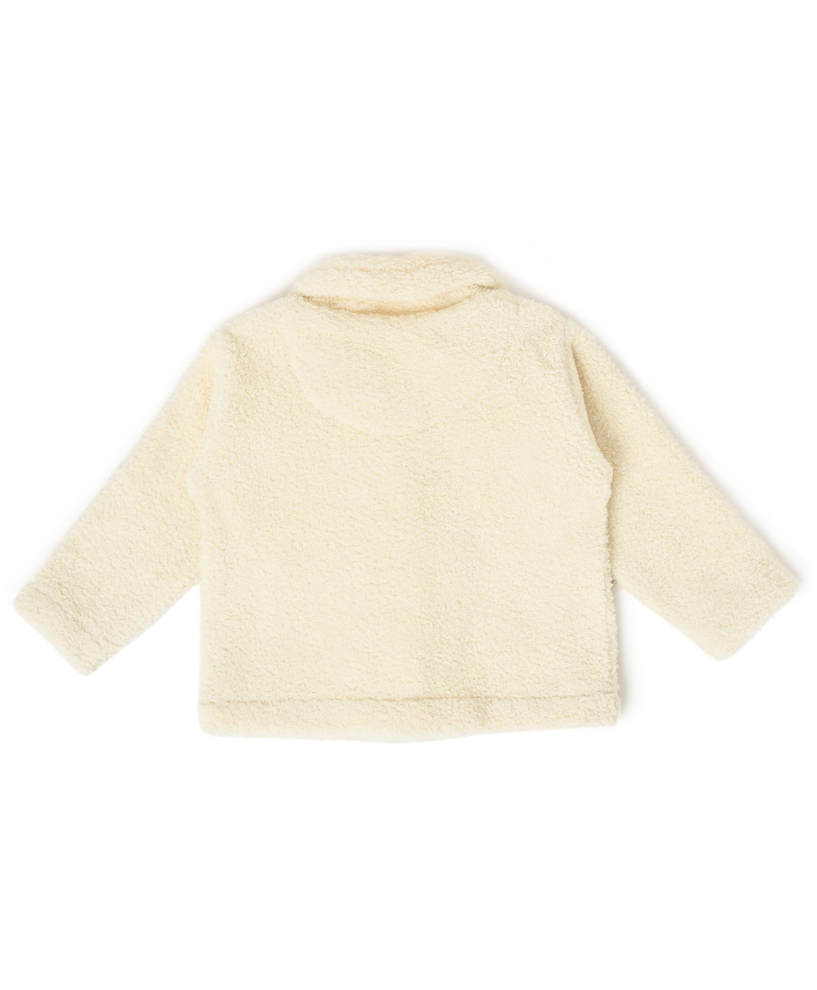 Mi Arcus Solid German Terry Cream Baby Jacket for 4-5 Years Girls Boys Kids 3