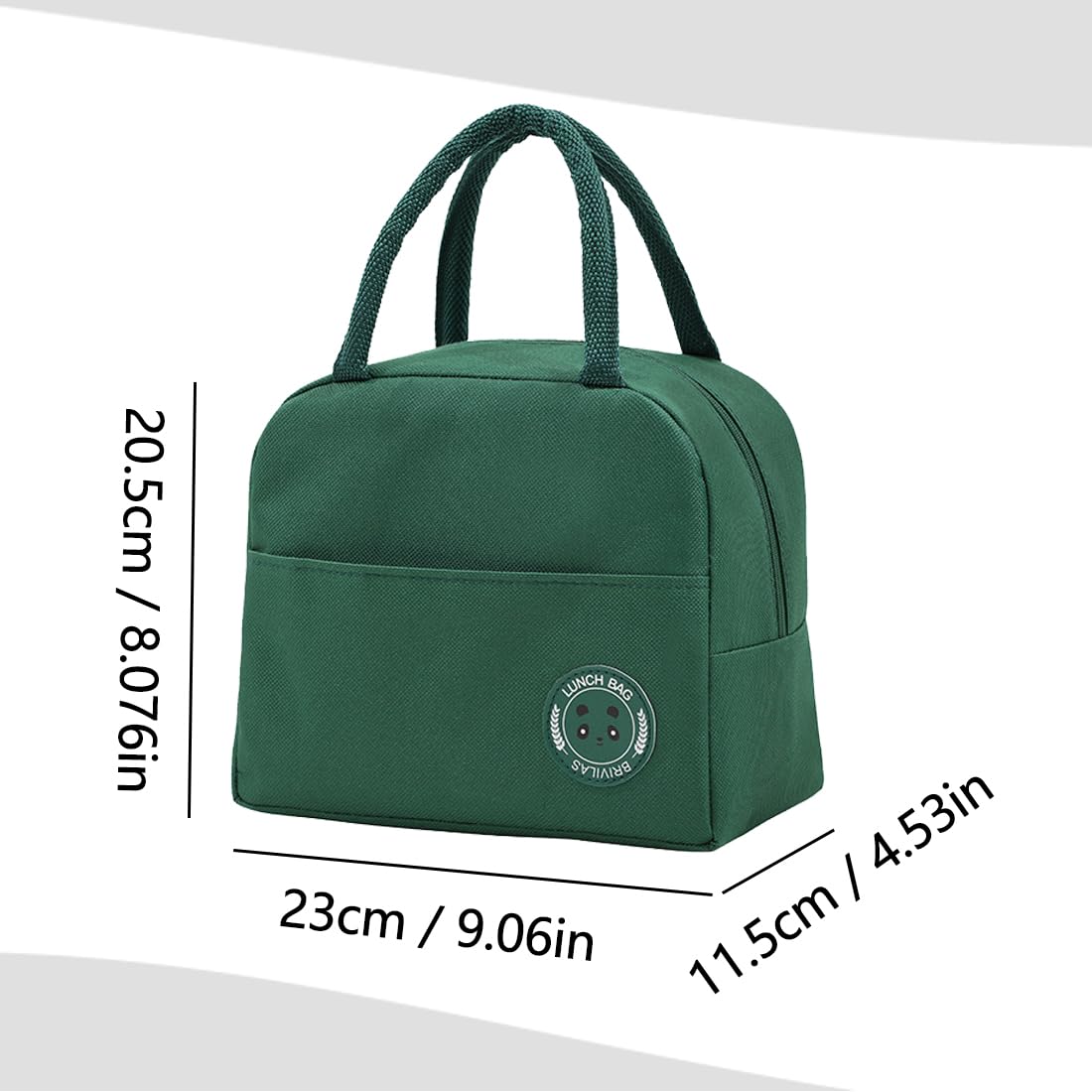 SHSMPXOY Lunch Bag,6L Insulated Lunch Bags for Women,Thermal Lunchs Bag for Men Kids Girls Ladies,Lunchs Cool Bag Water-Resistant Thermal Leak-Proof Lunches Organizer for Work,Picnic (Green) - Image 2